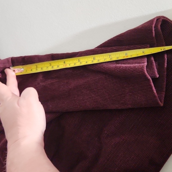JH Collectabls Shorts Size 16 Corduroy Maroon Runs Smaller Dead Stock New - Picture 13 of 14